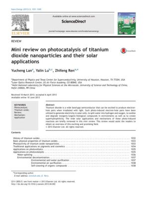  Titanium Dioxide: Revolutionizing Photocatalysis and Solar Energy Harvesting Applications?